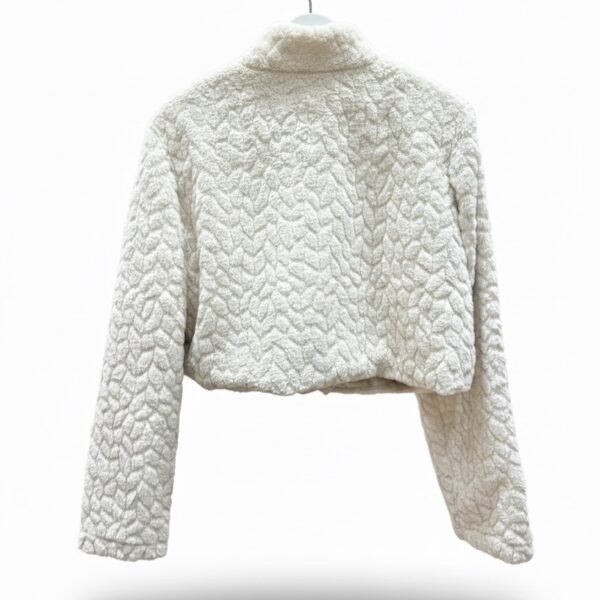 Jacquard fur jacket